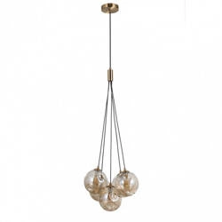 Lampa wisząca Perlos śr. 35cm 5xG9 | miodowy/bursztynowy