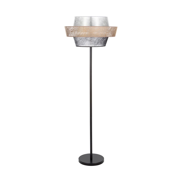 Nevoa Lampa Podłogowa 1xE27 Max.60W Czarny/Czarny-Złoty-Srebrny 12310104