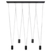 Lampa wisząca Toledo 5xGU10 czarna LP-432/5P BK
