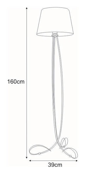 Lampa podłogowa K-4084 z serii SOFIA
