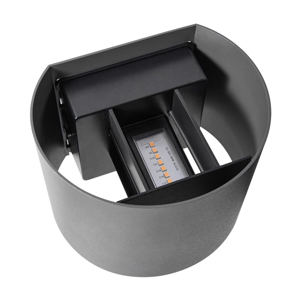 Kinkiet MILDA LED 3000K Biała ciepła Aluminium | Antracyt