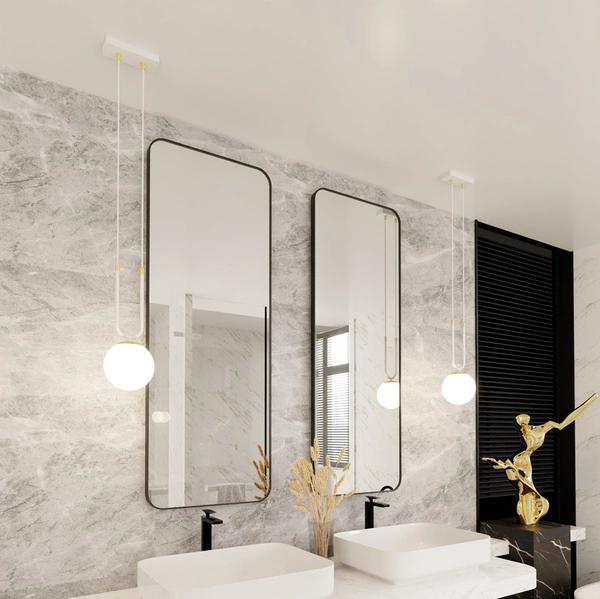 Lampa wisząca Emibig GLAM 1 Biały/OPAL 1115/1