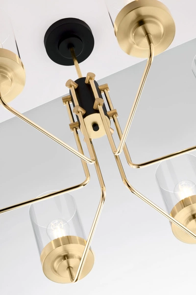 Żyrandol RAMIREZ wys. 64cm 6xE27 15W IP20 | złoty połysk