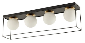 Lampa Sigma AROMA 4 Plafon czarny/złoty 40713