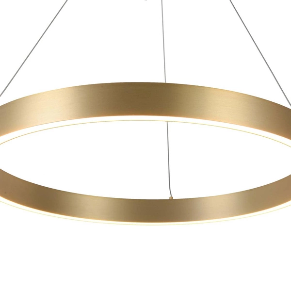 Midway lampa wisząca pierścień mała śr.60 cm 40W | złoty