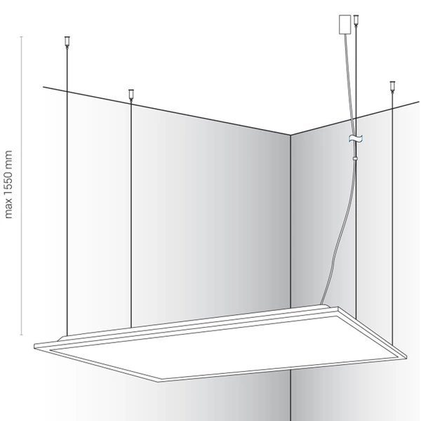 Zestaw montażowy do plafonów ITAKA LED | stal 8314