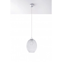 Nowoczesna lampa Wisząca ALVARO SL.0275 chrom/transparentny 1xE27