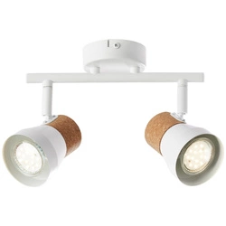 Lampa sufitowa spot Moka Brilliant 2x10W Biały Metal