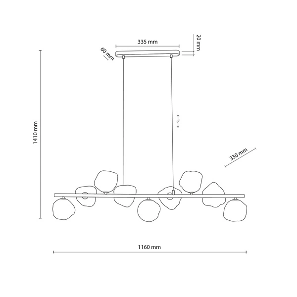 LAVA BROWN LAMPA WISZĄCA 9XG9
