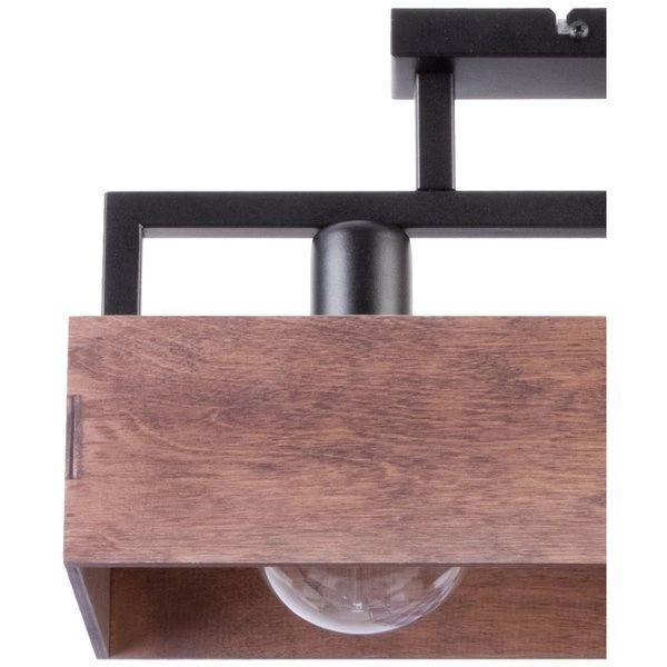 Nowoczesna lampa sufitowa DAKOTA 2 PLAFON brązowy 31742