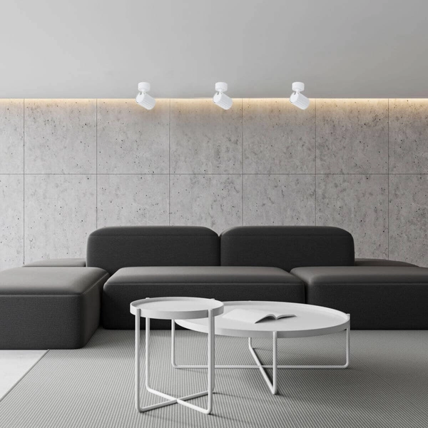 Lampa sufitowa/ścienna Tokio 1, biała, 1x50W GU10