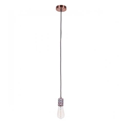 Lampa wisząca MILLENIA śr. 48cm E27 | czerwona miedź