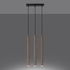 Lampa wisząca PASTELO 3L drewno