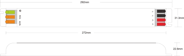 Zasilacz stałonapięciowy LED metalowa obudowa 2-wyjścia MPC 24V 200W