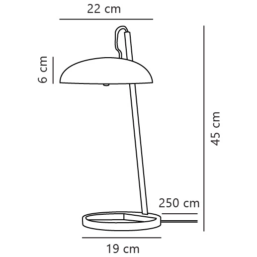 Lampa stołowa VERSALE G9 3W Metal | Czarny