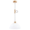 Lampa wisząca ALFA HOLIDAY 2 DREWNIANA 1xE27 30cm | 60349