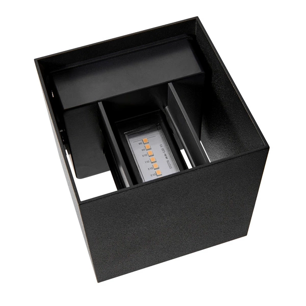 Kinkiet MILDA LED 3000K Biała ciepła Aluminium | Czarny