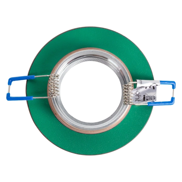 Oczko sufitowe szklane OKRĄGŁE. Kolor: BURSZTYN