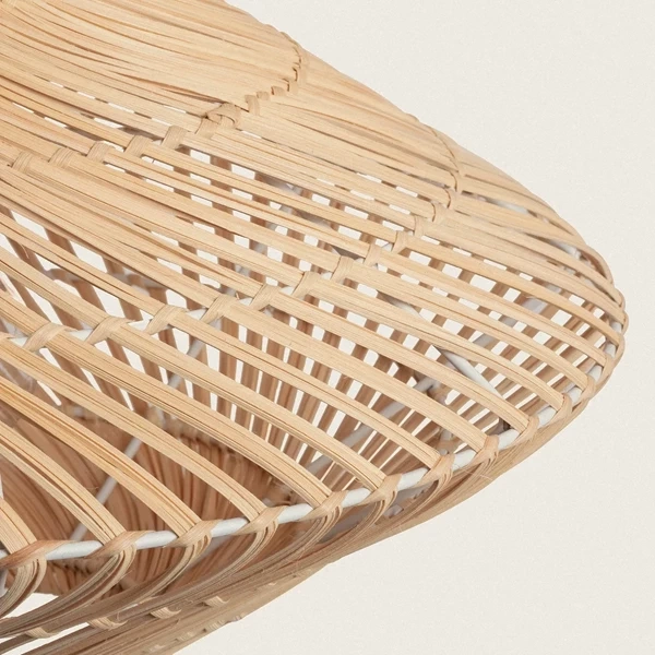 Lampa Wisząca Boho z Rattanu Abruzzo Giorgia 50cm E27