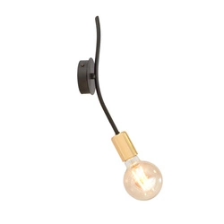 Kinkiet Emibig BOLT K1 Czarny GOLD 1125/K1