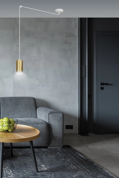 Lampa wisząca Emibig TRAKER 1 WH/GOLD 527/1