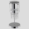 Lampa stołowa z kryształkami BRUNO chrom śr. 15cm