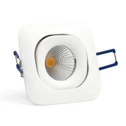 Oprawa wpuszczana oczko TERI SQ 10W ciepła 3000K biały szer. 8,2cm