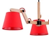 Nowoczesna Lampa sufitowa JOGA III drewnoczerwo śr. 50cm