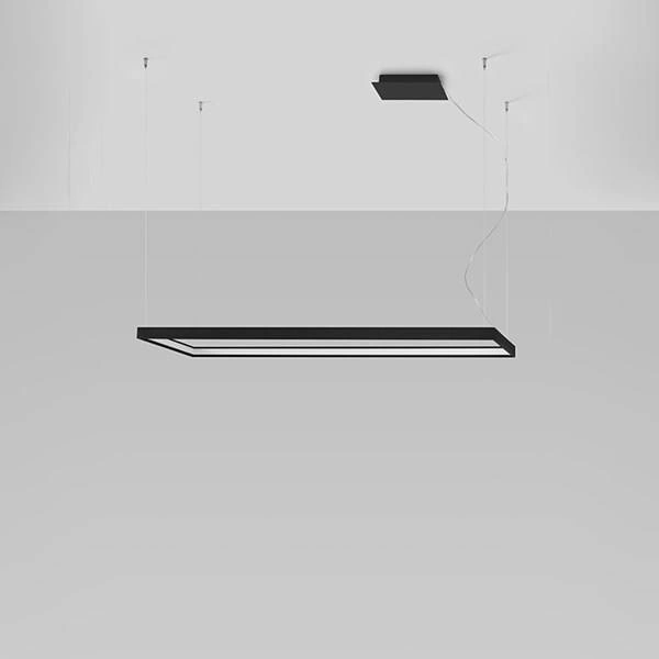 Lampa wisząca TUULA L, czarna, 50W LED, barwa ciepła 3000K, TH.166