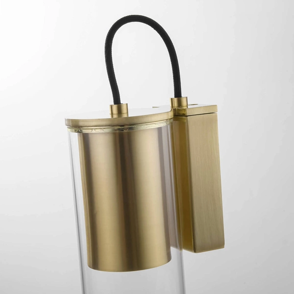 Kinkiet Manacor, złoty/transparentny, 1x50W GU10