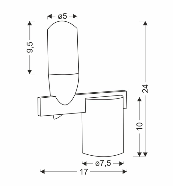 Lampa stołowa SAKAI LEDEA, 50533081, czarny/złoty, 5,4W LED, barwa ciepła 3000K