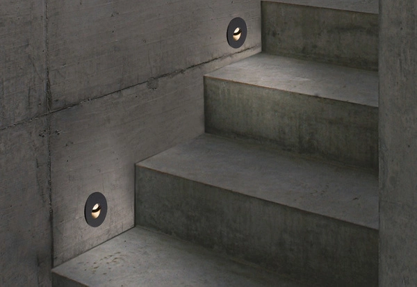 Oprawa podtynkowa kinkiet OIA LED czarny śr. 4,8cm 9102