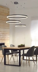 Azzardo HALO PENDANT 120+100+80 CCT BK + REMOTE CONTROL 5349