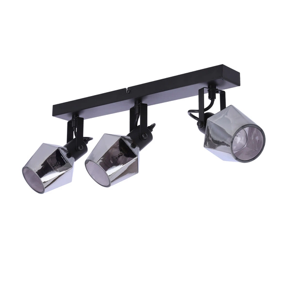 Lampa sufitowa RANDI, 93-13378, czarny/dymiony, 3x15W E14