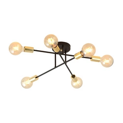 Lampa sufitowa Emibig VEKEN 6B GOLD 1175/6B