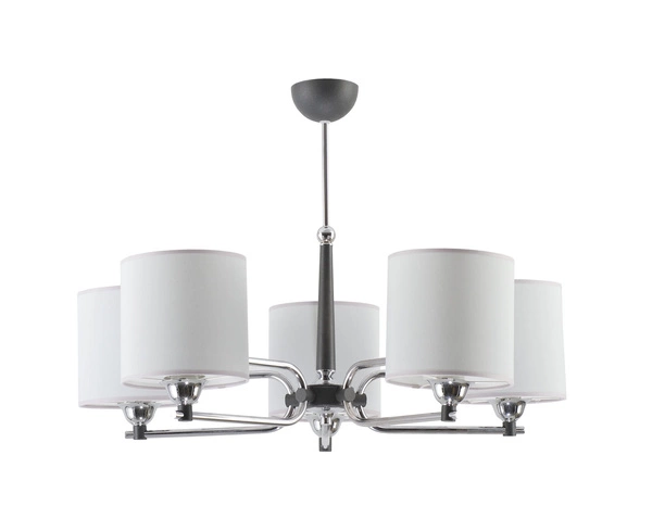 Klasyczny Żyrandol TWINGO wys. 60cm 5xE27 15W IP20 | Chrom