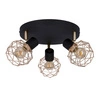 Nowoczesna lampa sufitowa ACROBAT 3xE14 czarny/złoty 98-66466