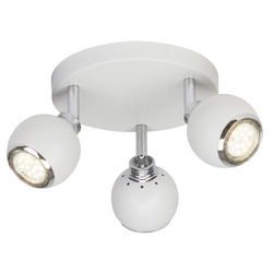 Lampa sufitowa spot Ina LED Brilliant 3x20W Biały Metal