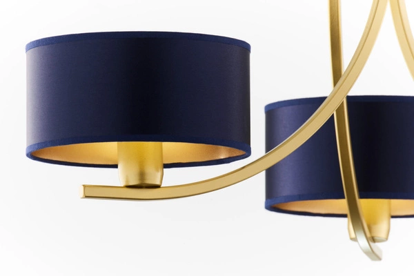 Klasyczny Żyrandol ARTHUR wys. 71cm 3xE27 15W IP20 | złoty połysk