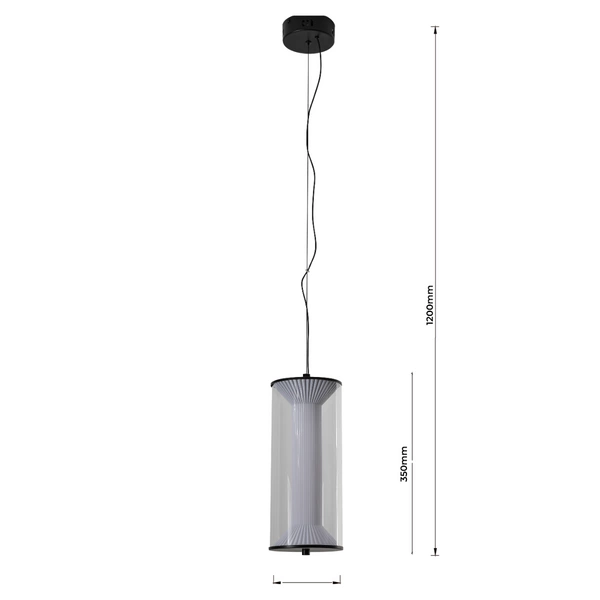 Lampa wisząca Aeris transparentna LED CCT