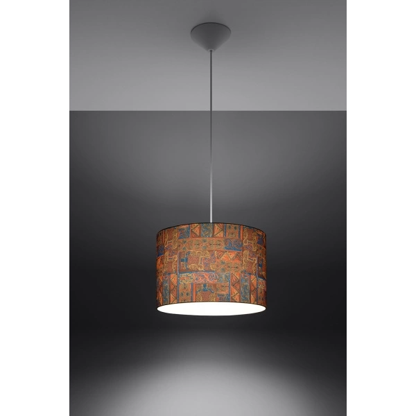 Lampa wisząca TAJ SL.0551 wielokolorowa 1xE27