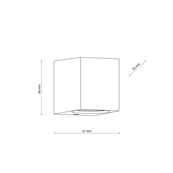 Kinkiet zewnętrzny na elewację AXIS GRAY KINKIET 1xGU10 10969