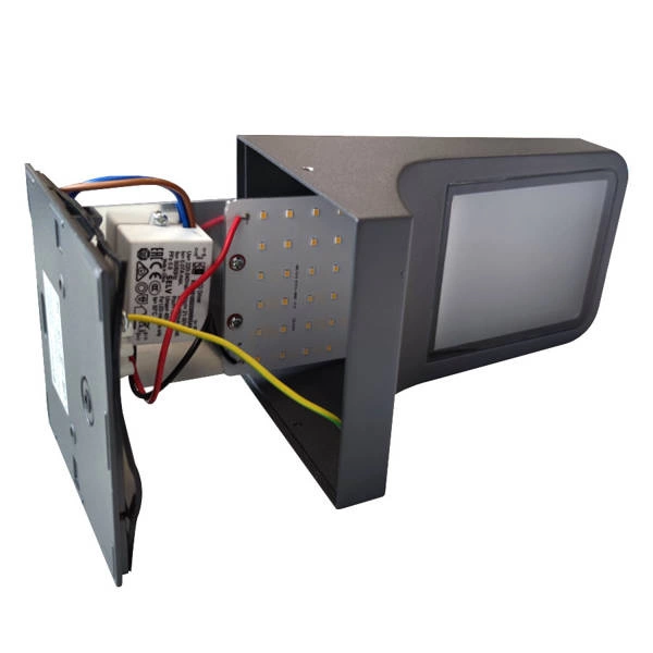 Kinkiet zewnętrzny natynk LED BERG L 10W 4000K IP54 | grafit