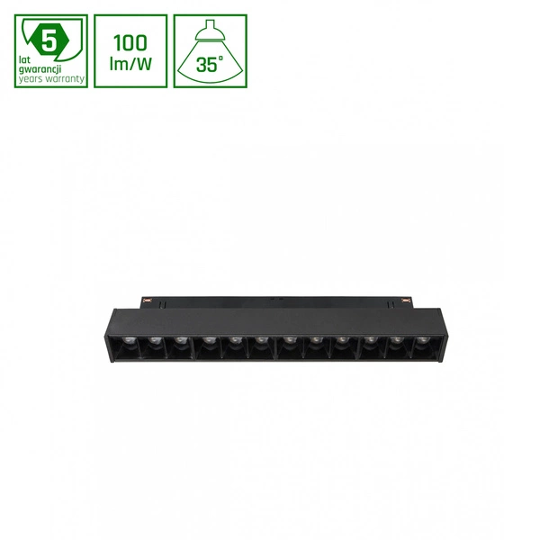 Oprawa szynoprzewodu SHIFT GRID S 20cm 12W biała ciepła | czarny