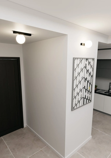 Lampa sufitowa Emibig FIT 1 Czarny/OPAL 1124/1