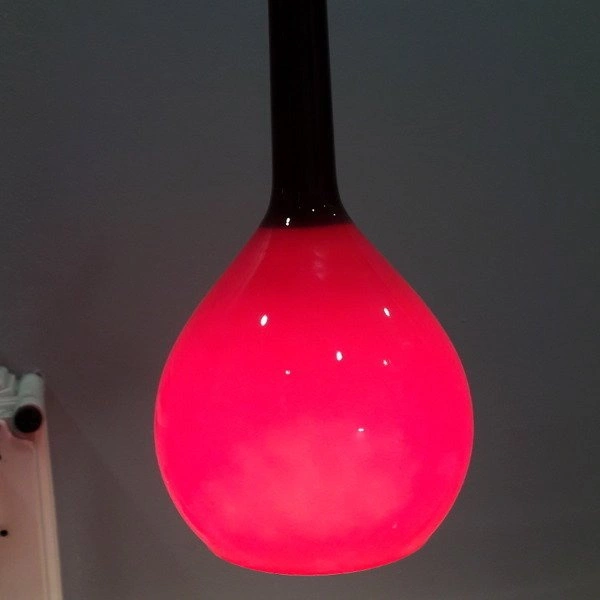 Lampa wisząca kropla zwis VETRO czerwona śr. 16,5cm
