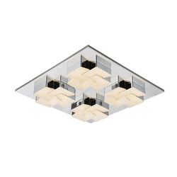 Lampa sufitowa Clarise dł. 50cm 56W LED barwa ciepła 3000K | chrom/transparentny