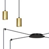 Lampa wisząca Emibig TRAKER 4 BL/GOLD 526/4