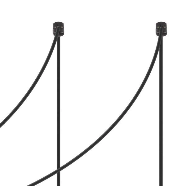 Lampa wisząca podwieszana AURA kwadrat V czarna