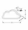 Cloud lampa stołowa 11w led 3000k iq kids niebieski